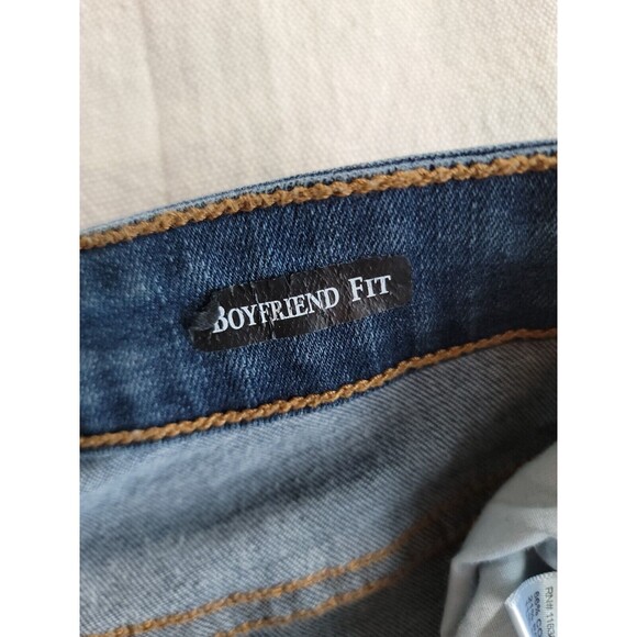 Judy Blue Jeans Womens 5 28x29 Boyfriend Distressed Stretch Mid Rise Modern - Picture 13 of 16